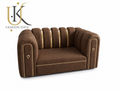 Modern panel deep cushion fabric sofa