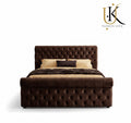 Royalsoft luxury upholstered bed with deep cushioning