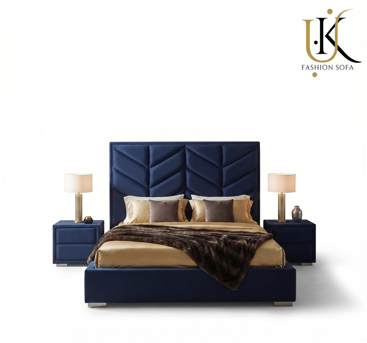 Elegance luxury upholstered bed