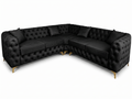 Luxury Velvet Chesterfield Corner Sofa – Available in All Colours