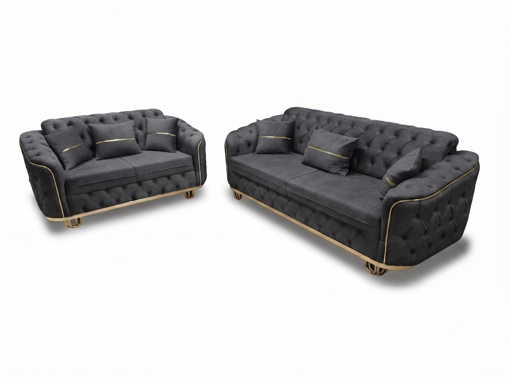 Luxury Khalifa Velvet Sofa – Available in All Colours