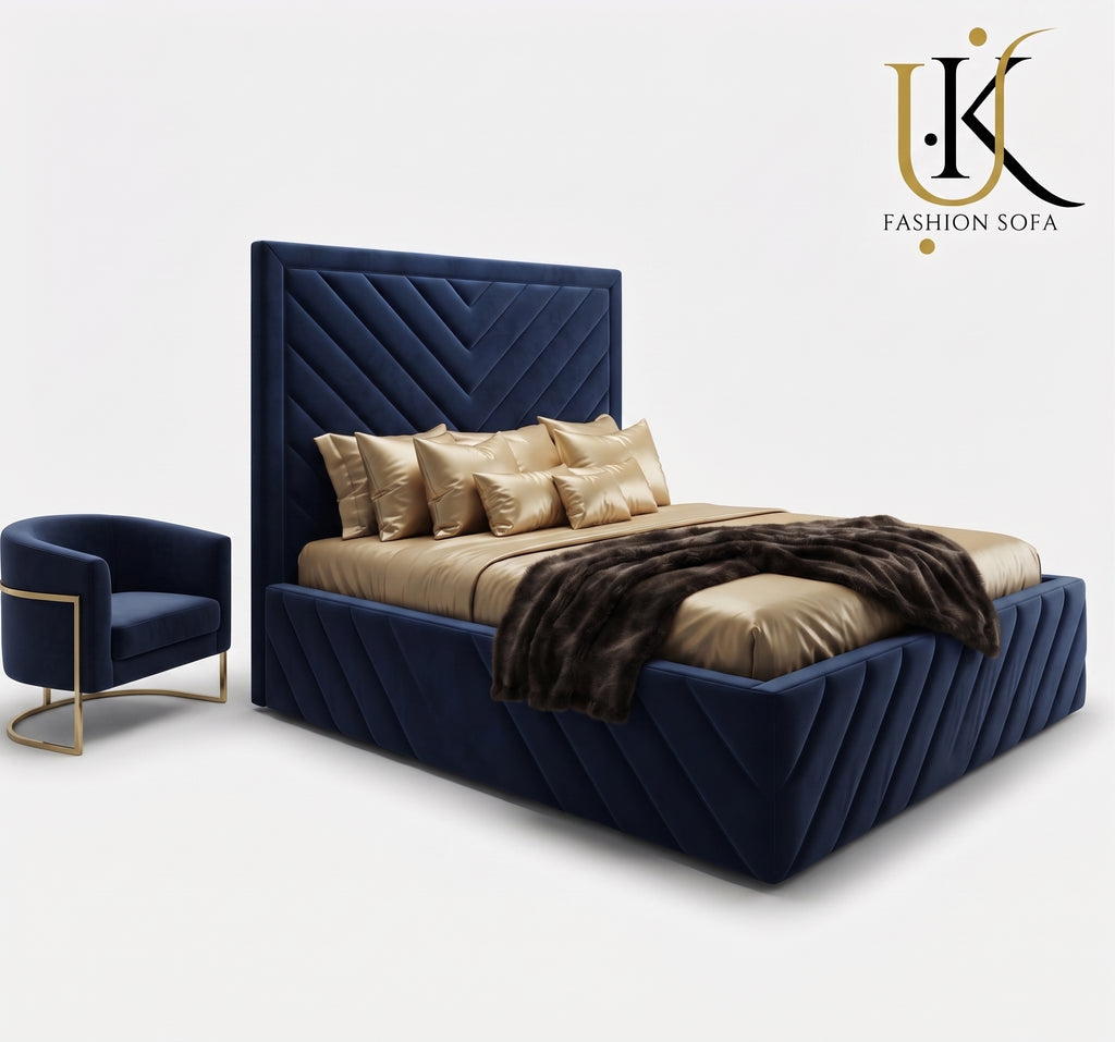Luciano luxury upholstered bed frame