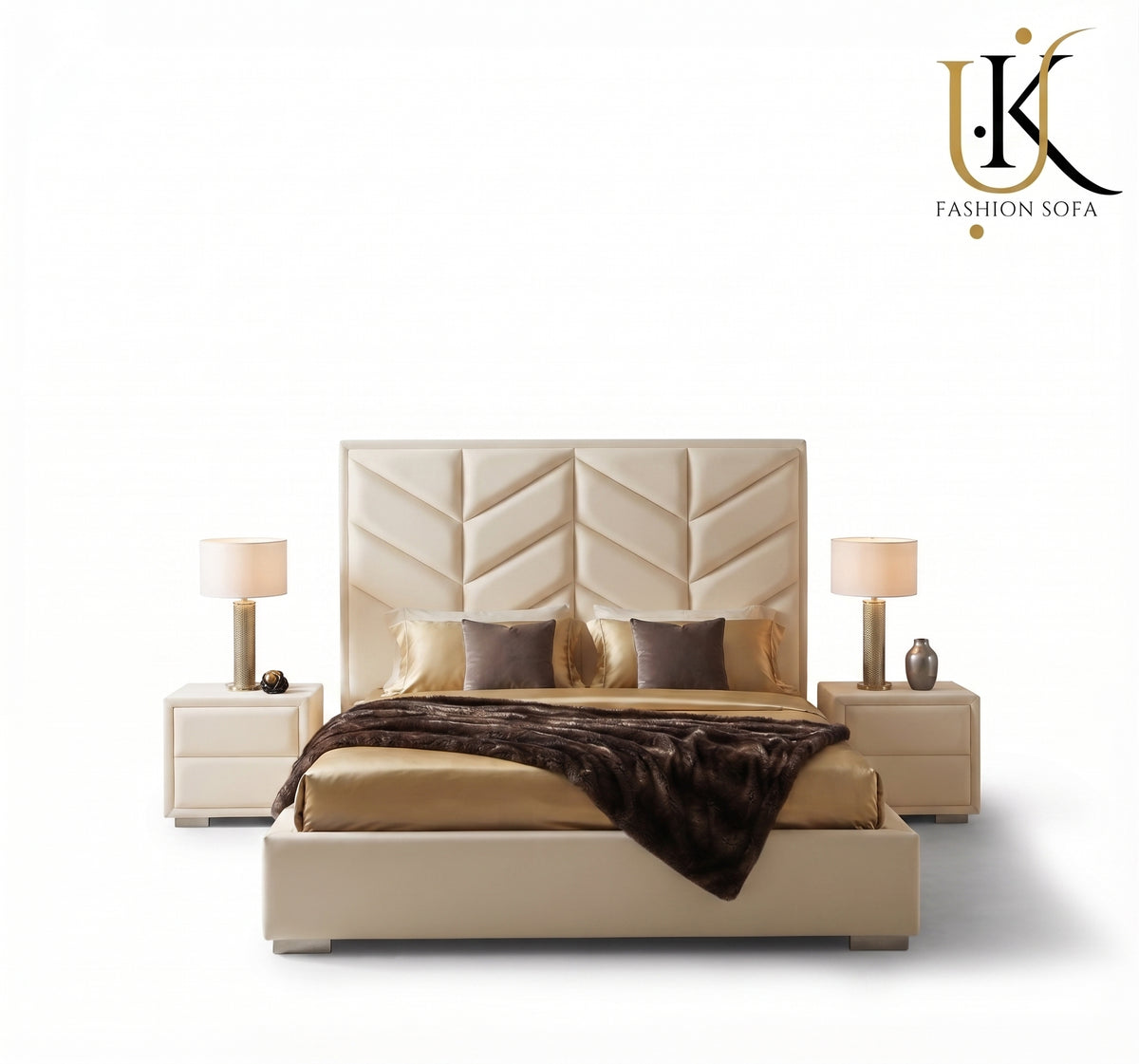Elegance luxury upholstered bed