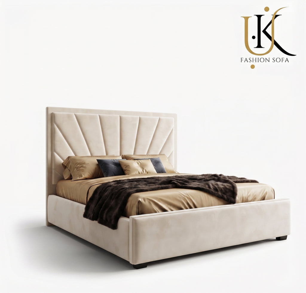 Solara modern upholstered bed frame