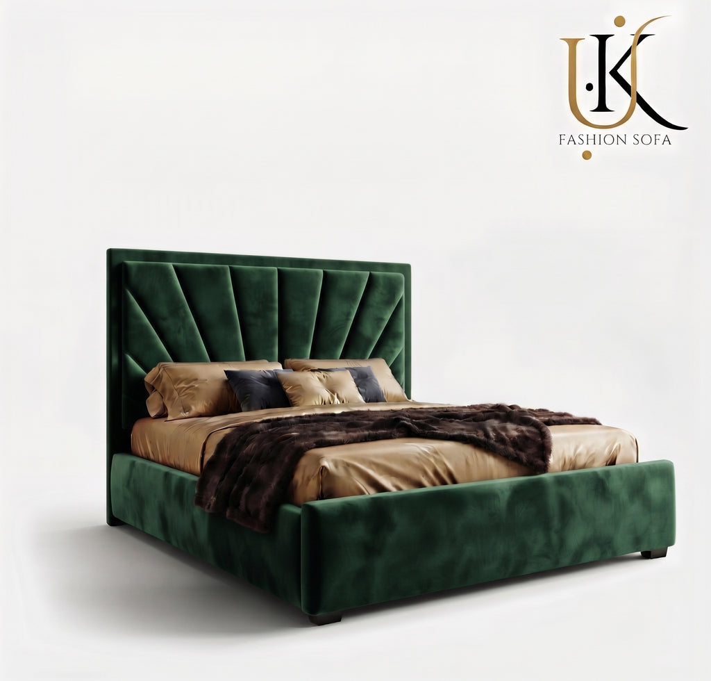 Solara modern upholstered bed frame