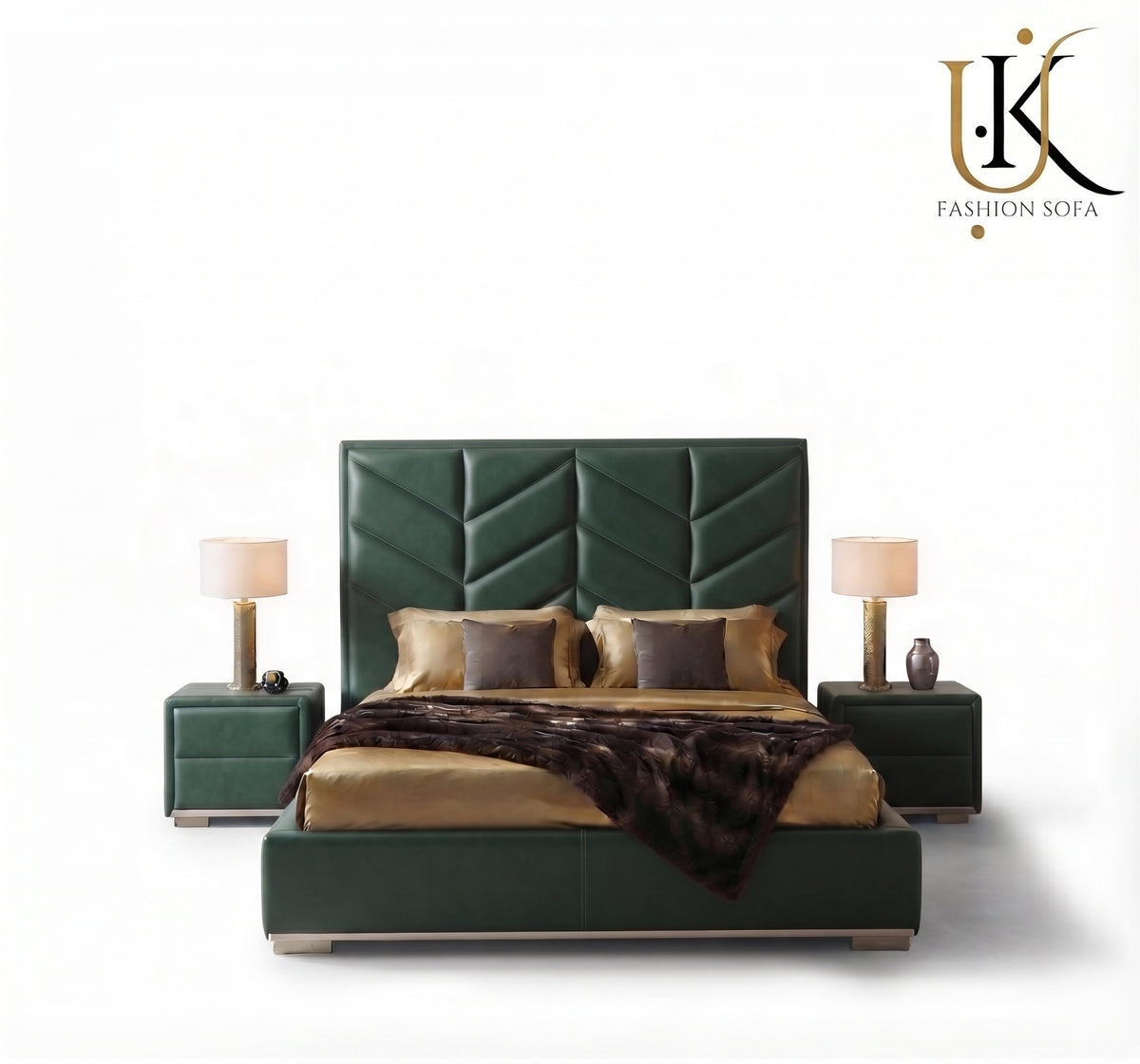 Elegance luxury upholstered bed