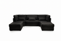 Luxury U Shape High Back Fabric Cushion Sofa – Available in Multiple Colours