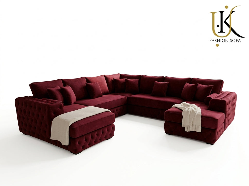 Modern Chesterfield Sectional Sofa