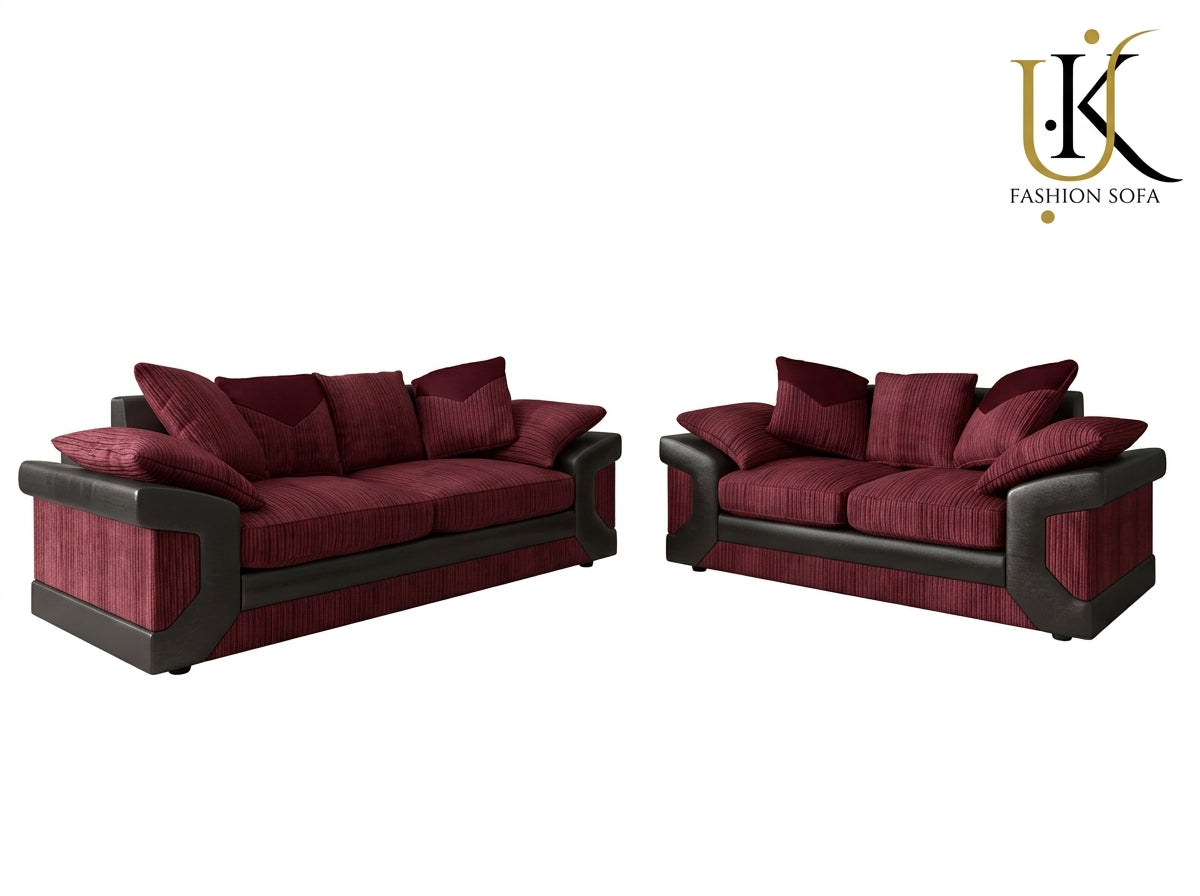 Dino Sofa Set  Upholstered Combination Fabric