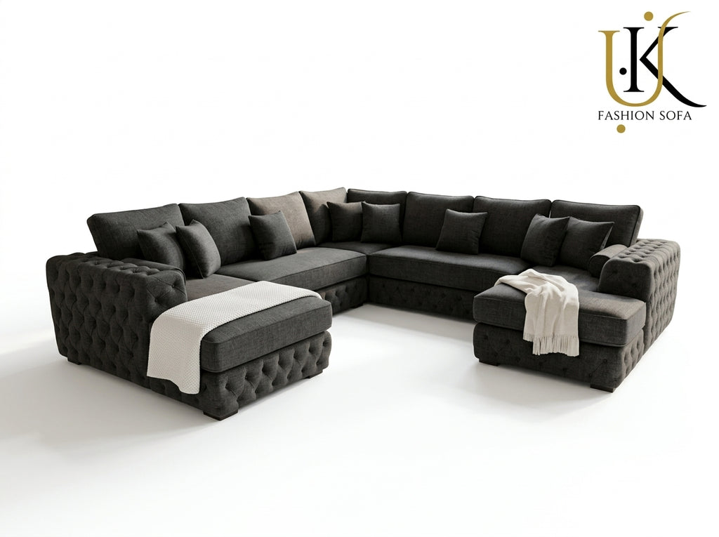 Modern Chesterfield Sectional Sofa