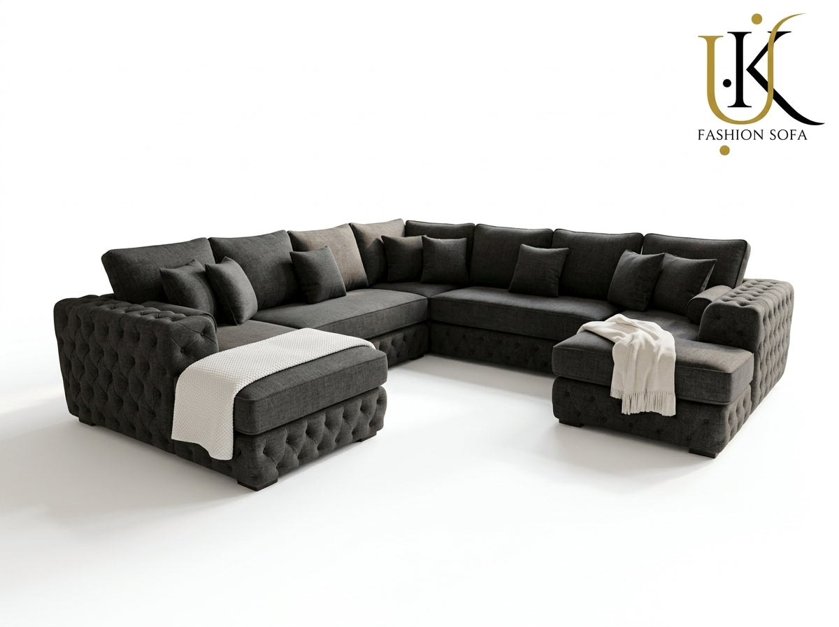 Modern Chesterfield Sectional Sofa