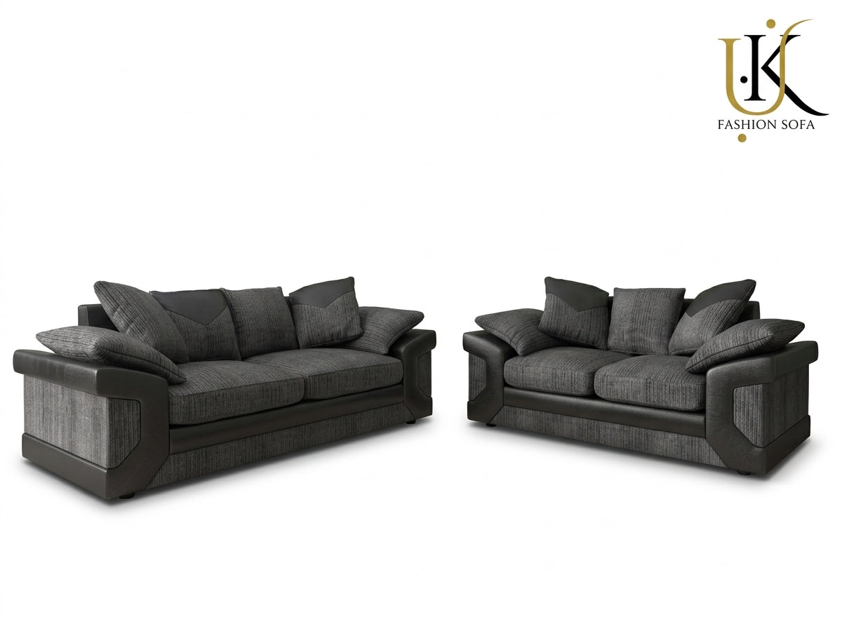 Dino Sofa Set  Upholstered Combination Fabric