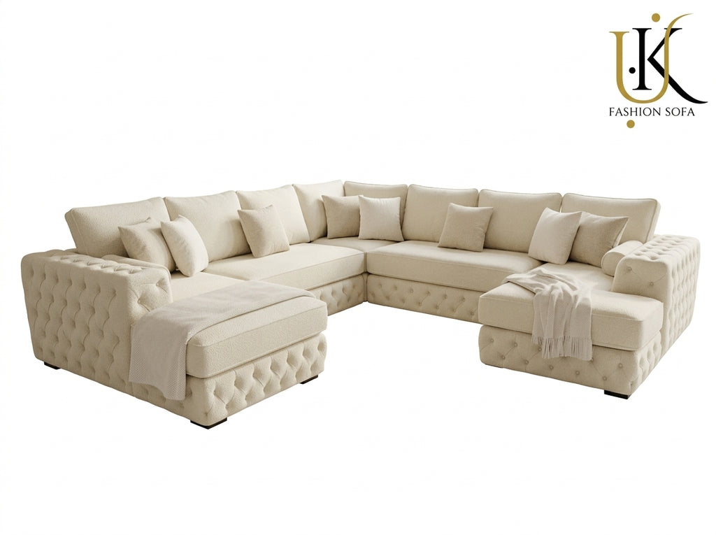 Modern Chesterfield Sectional Sofa