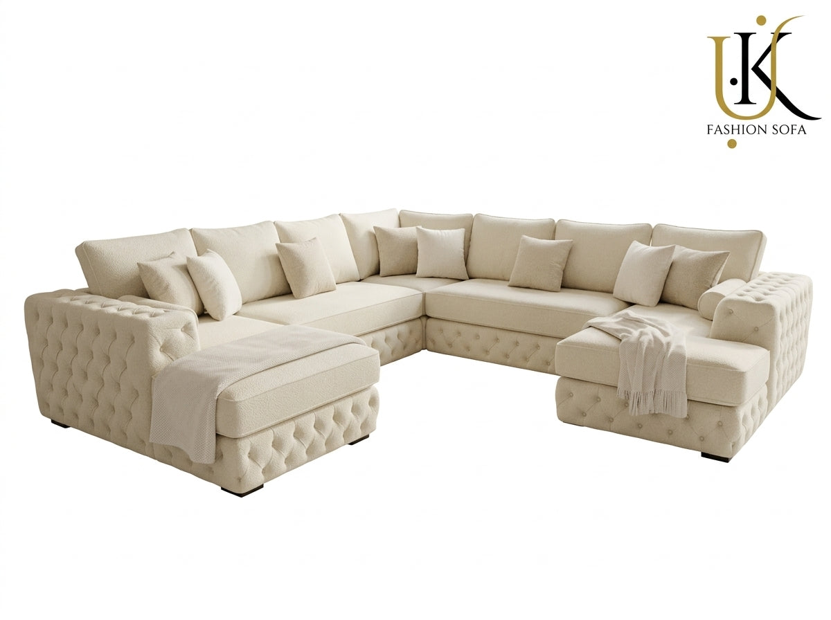 Modern Chesterfield Sectional Sofa