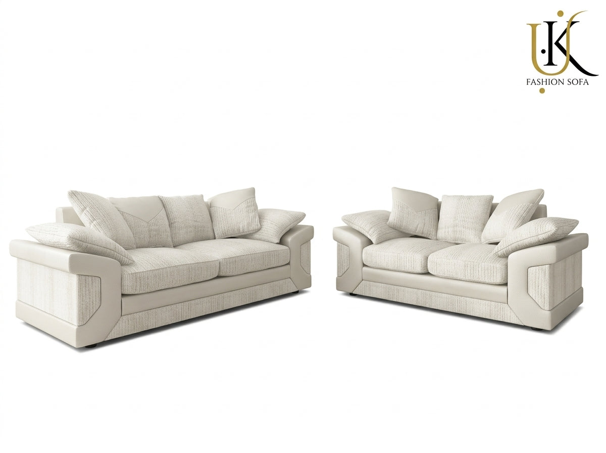 Dino Sofa Set  Upholstered Combination Fabric