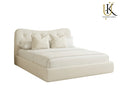 Windsor luxury upholstered bed frame in plush velvet