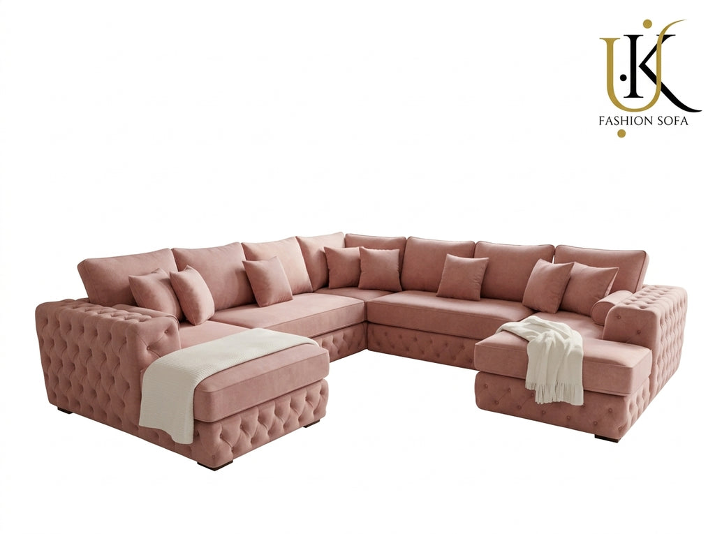 Modern Chesterfield Sectional Sofa