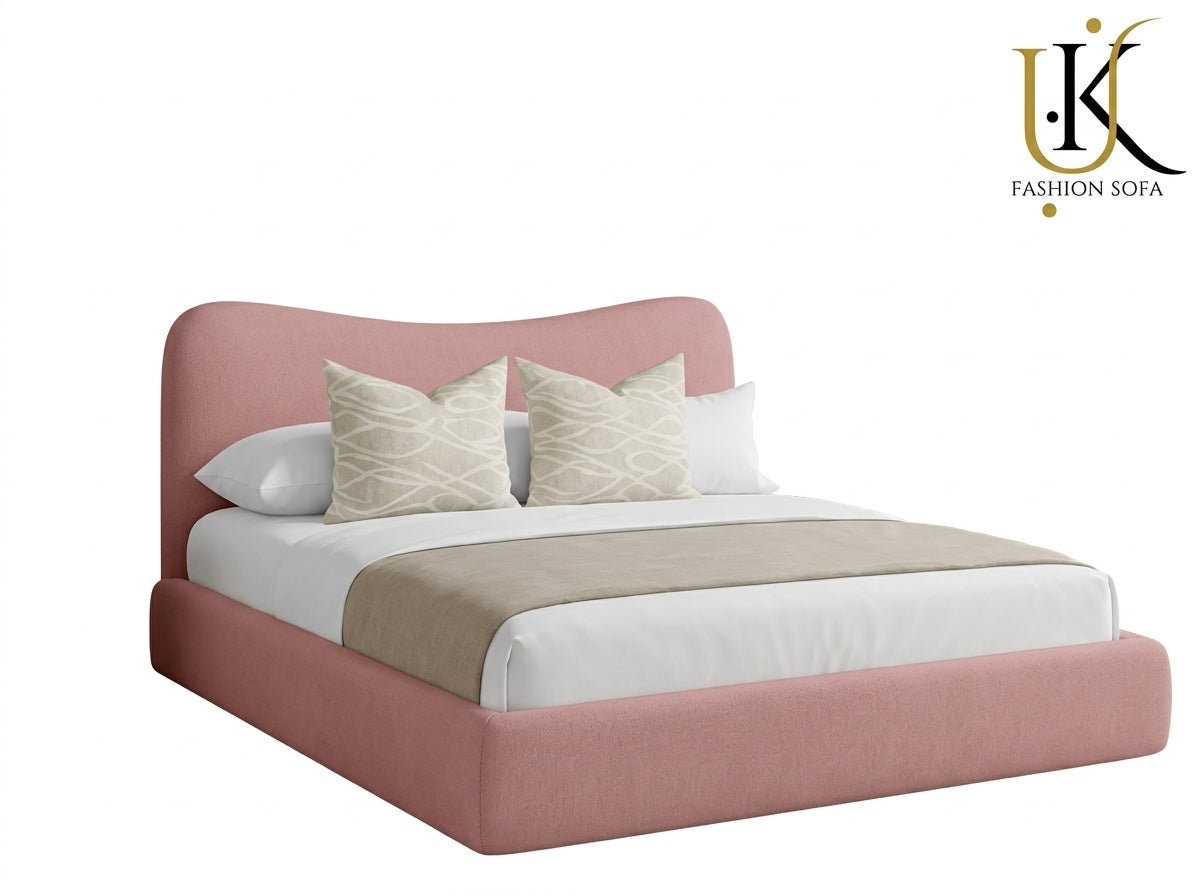 Windsor luxury upholstered bed frame in plush velvet