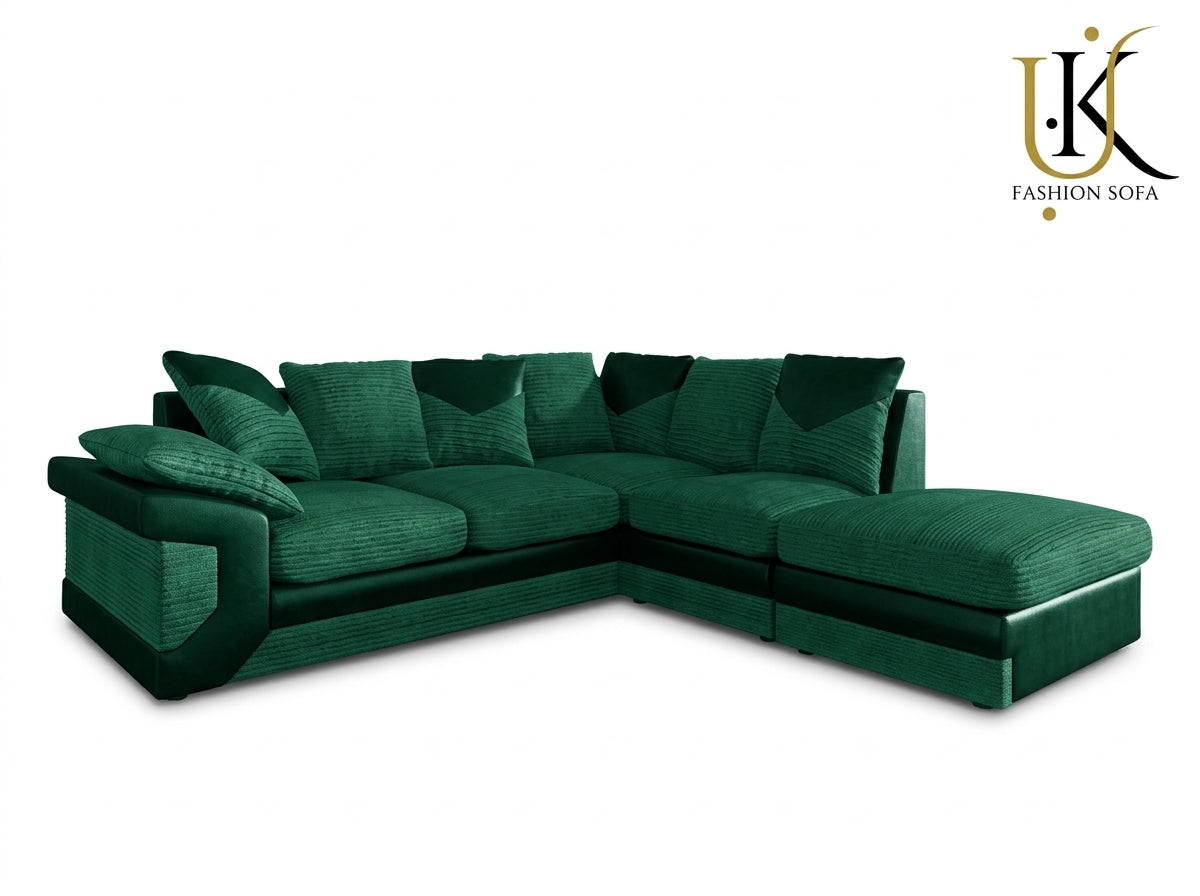 Dino Corner Sofa  Jumbo Cord Fabric