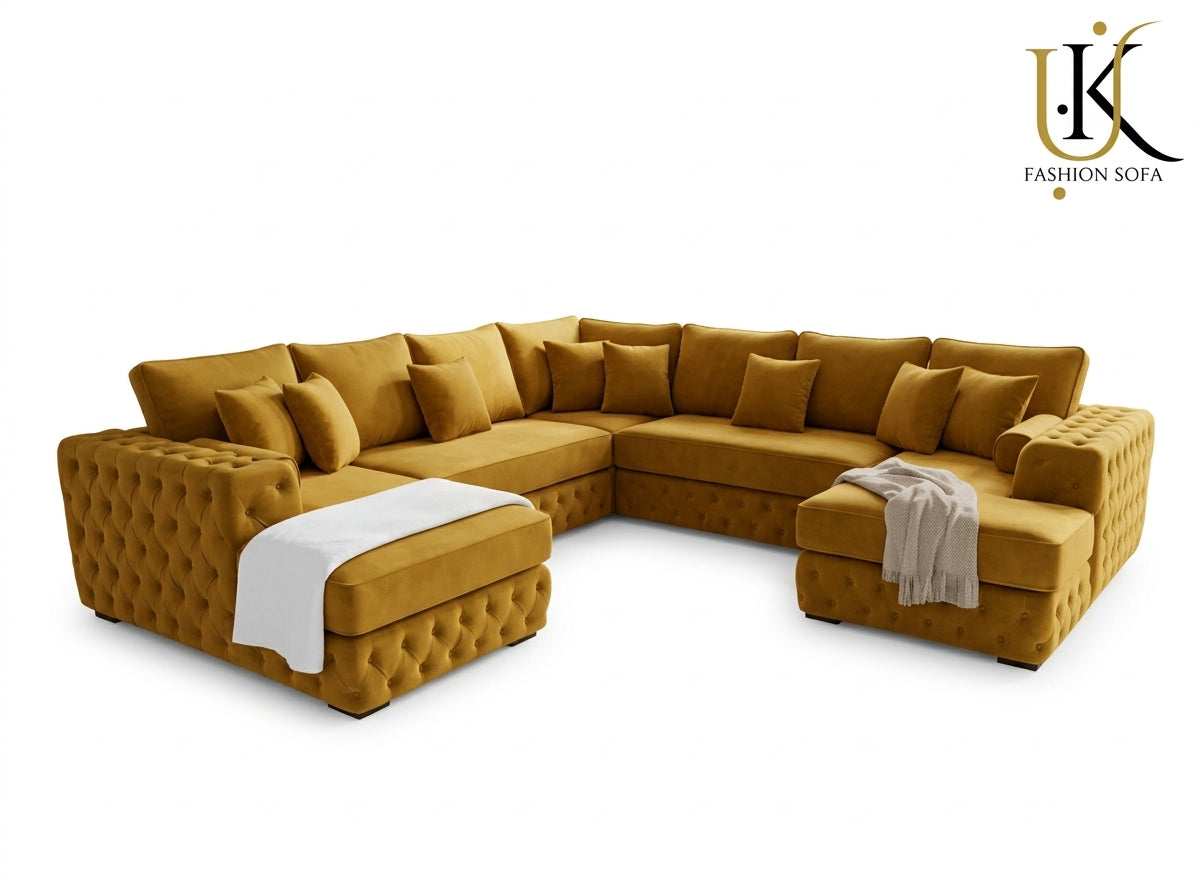 Modern Chesterfield Sectional Sofa