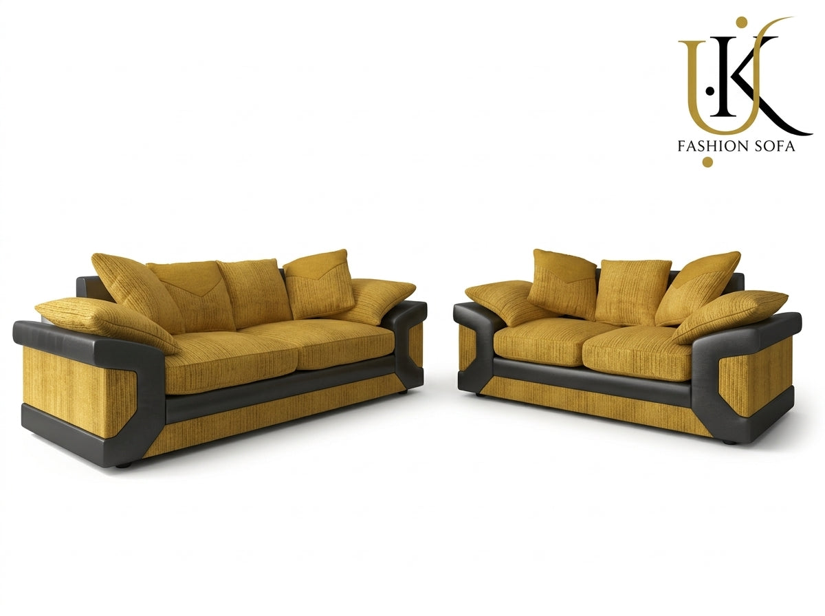 Dino Sofa Set  Upholstered Combination Fabric
