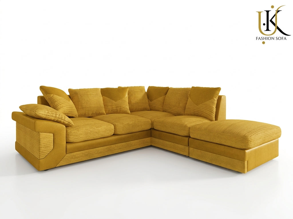 Dino Corner Sofa  Jumbo Cord Fabric