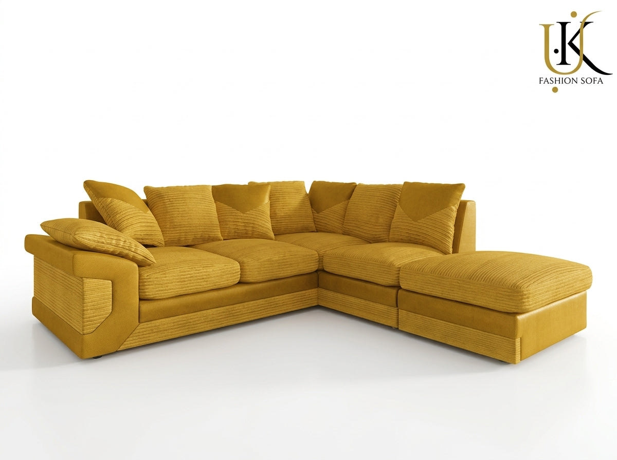 Dino Corner Sofa  Jumbo Cord Fabric