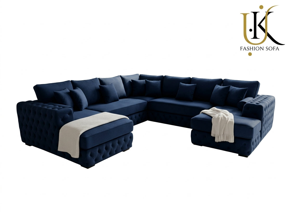 Modern Chesterfield Sectional Sofa