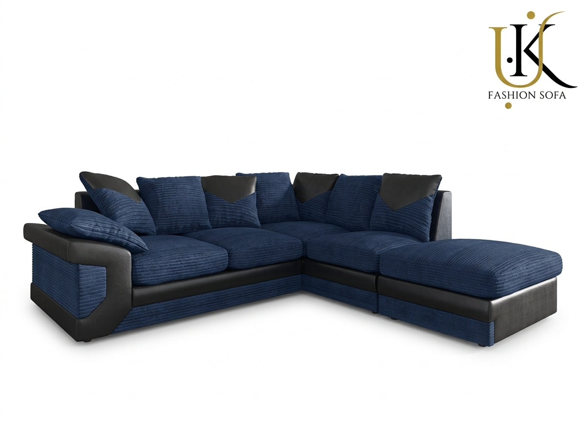 Dino Corner Sofa  Jumbo Cord Fabric