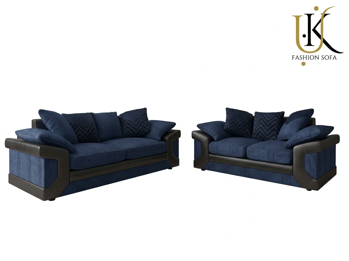 Dino Sofa Set  Upholstered Combination Fabric