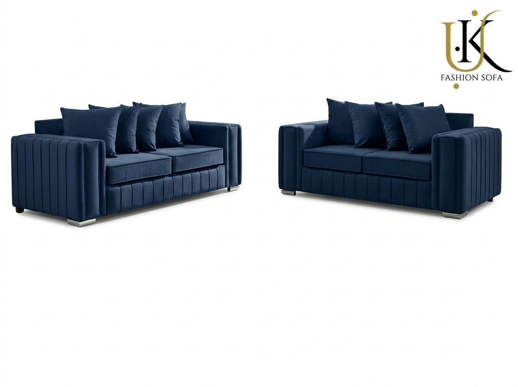Lilly Velvet Sofa Set – Elegant Modern Design