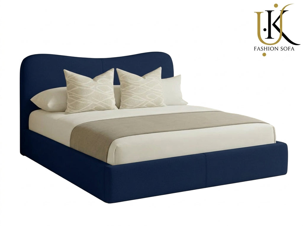 Windsor luxury upholstered bed frame in plush velvet
