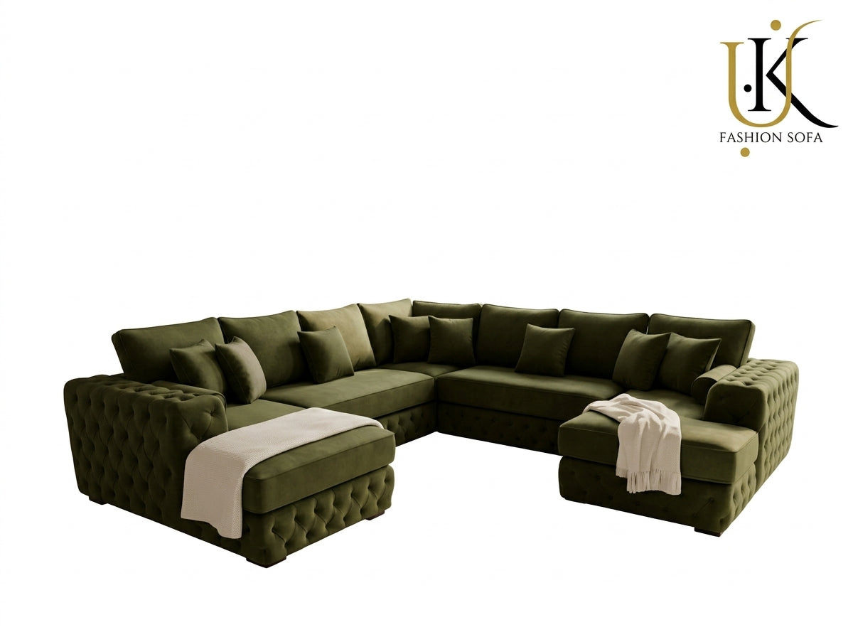 Modern Chesterfield Sectional Sofa