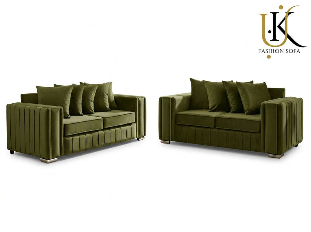 Lilly Velvet Sofa Set – Elegant Modern Design