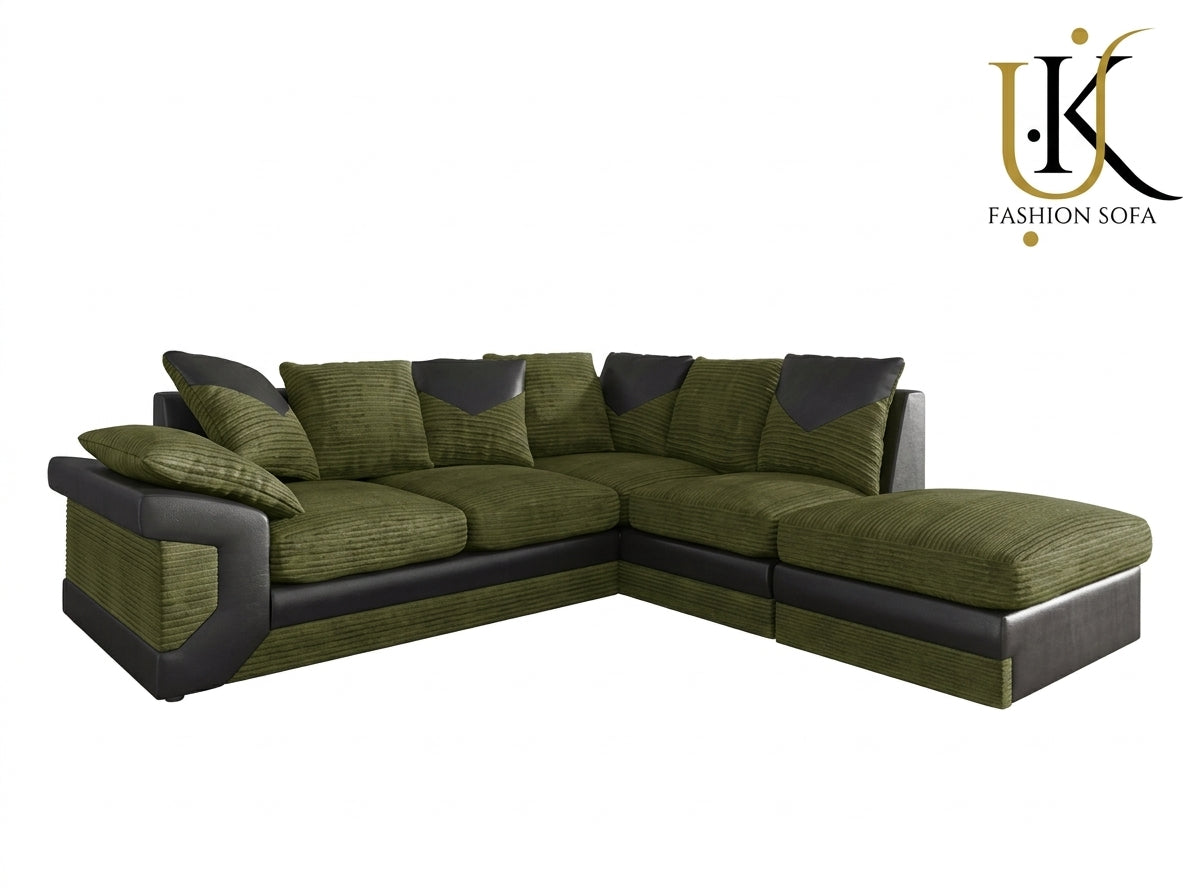 Dino Corner Sofa  Jumbo Cord Fabric