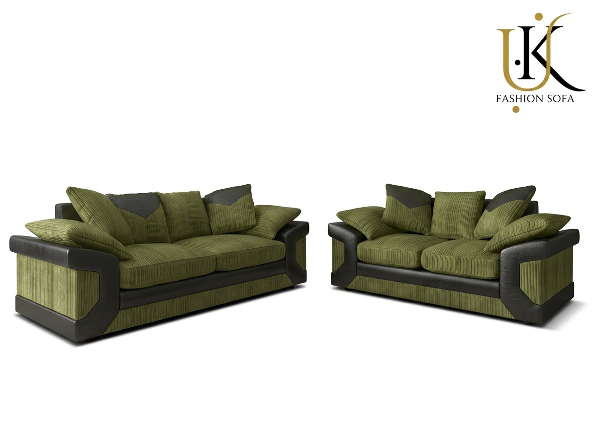 Dino Sofa Set  Upholstered Combination Fabric