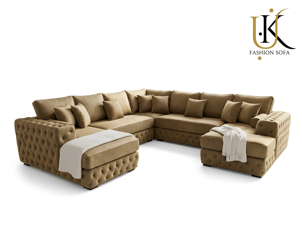 Modern Chesterfield Sectional Sofa