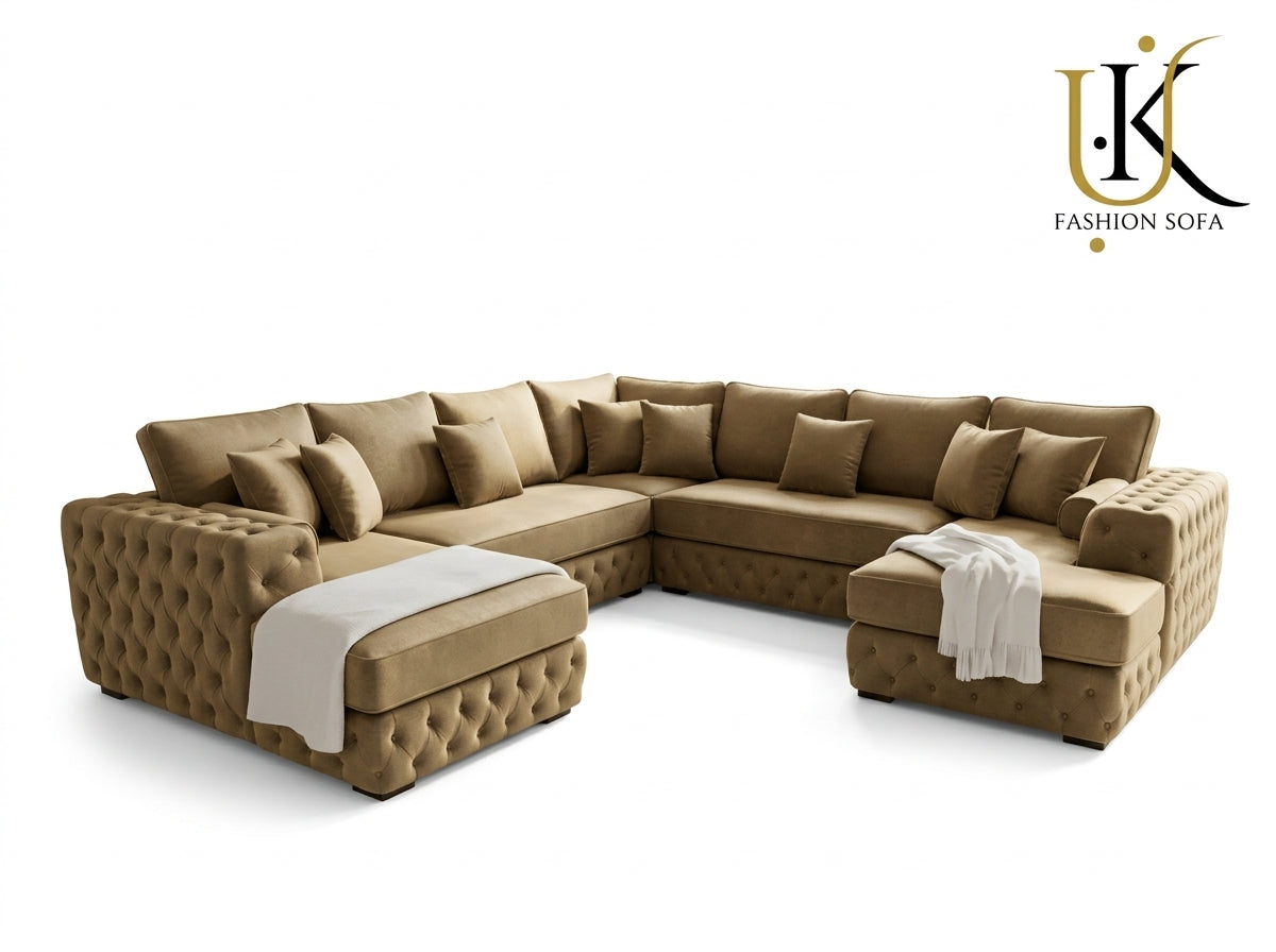 Modern Chesterfield Sectional Sofa