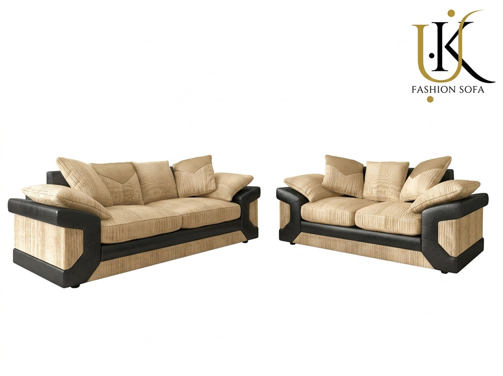 Dino Sofa Set  Upholstered Combination Fabric