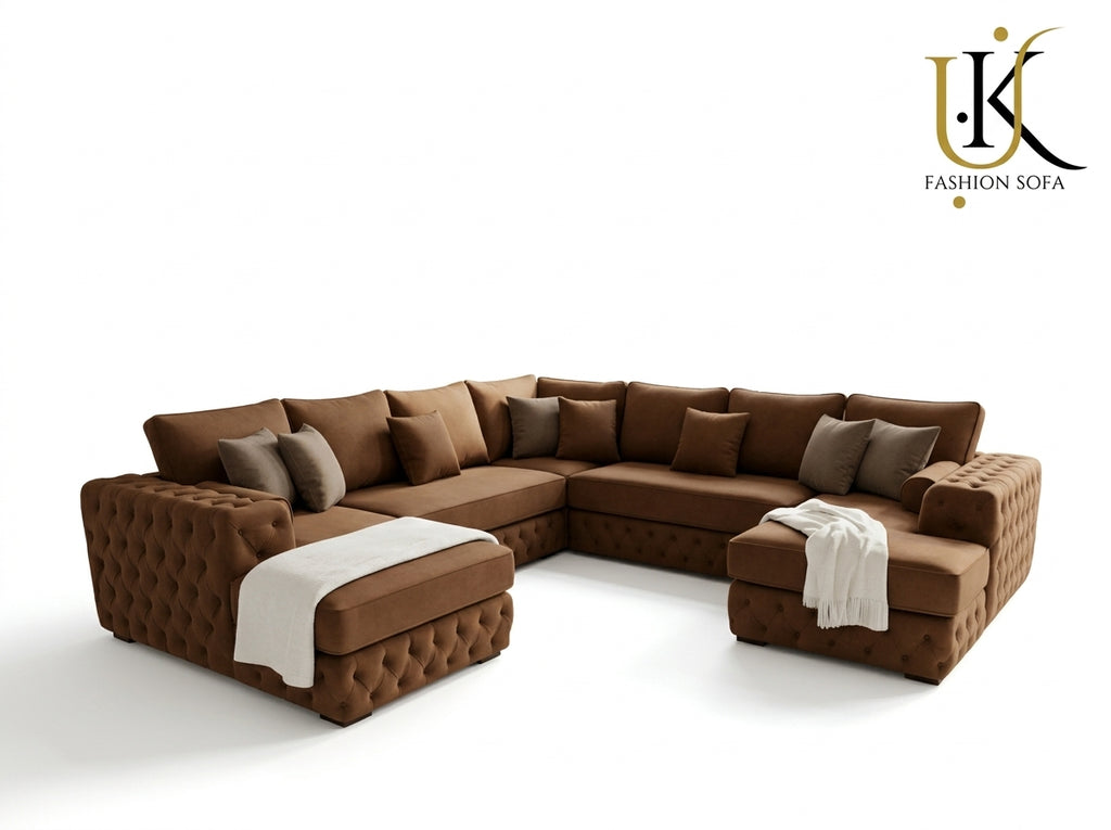 Modern Chesterfield Sectional Sofa