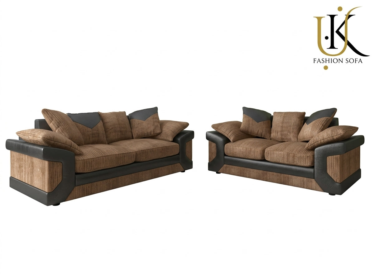 Dino Sofa Set  Upholstered Combination Fabric