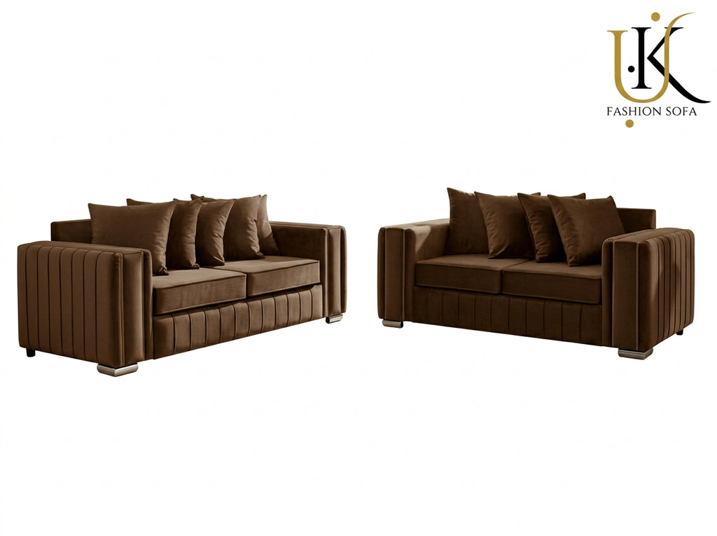 Lilly Velvet Sofa Set – Elegant Modern Design