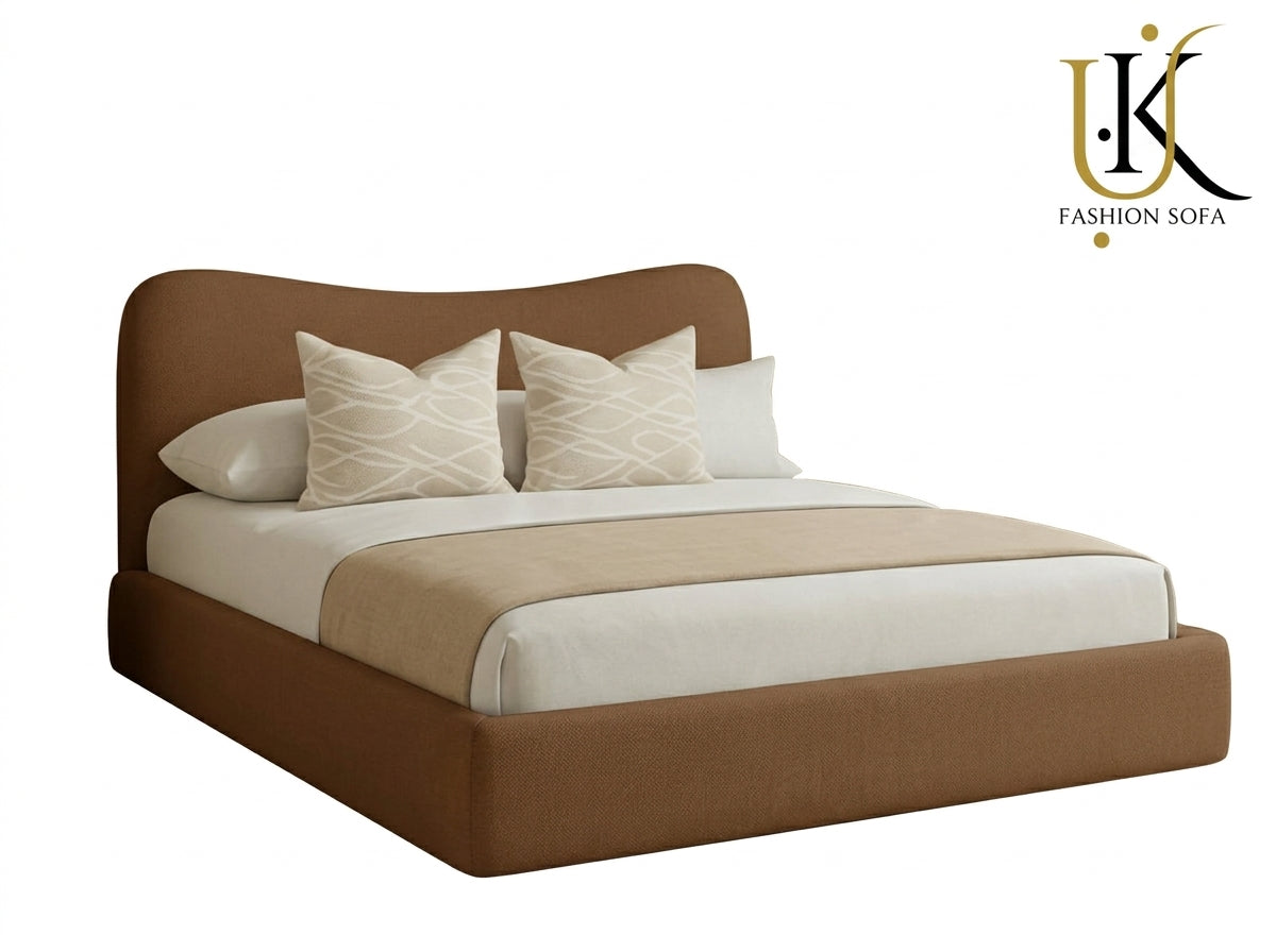 Windsor luxury upholstered bed frame in plush velvet